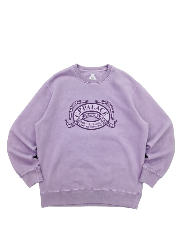 Palace C.P. Company Classic Over Dyed Crew Purple