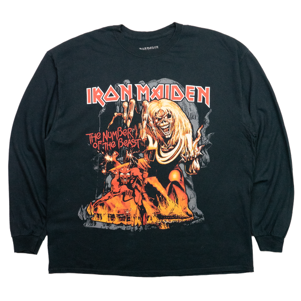 Iron Maiden The Number Of The Beast 2020 LS Black Tee