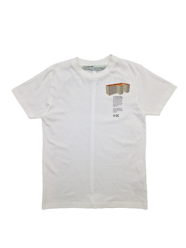 OFF-WHITE White Tee "Rationalism" Headquarters