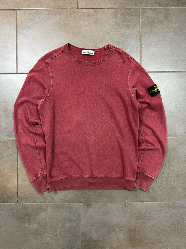 Stone Island Burgundy Basic Crewneck