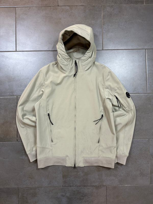 CP Company Shell-R Beige Hooded Jacket