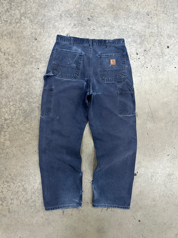 Carhartt Washed Blue Dungaree Fit Carpenter Pants