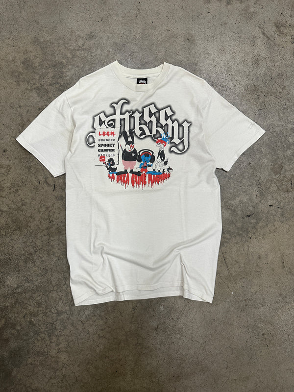 Stussy Spooky Casper White Tee