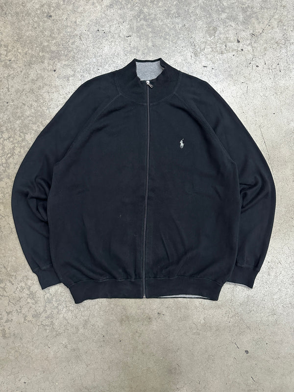 Ralph Lauren Black Full Zip Knit Sweat