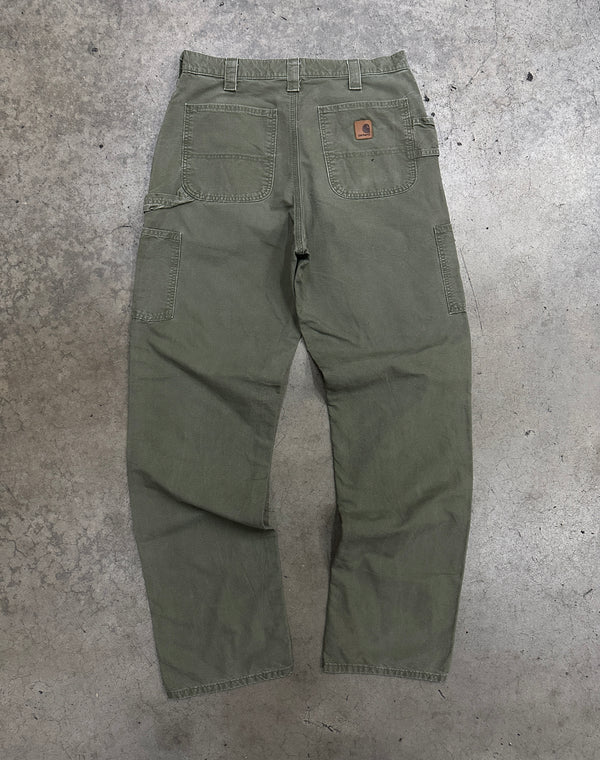 Carhartt Green Dungaree Fit Carpenter Pants