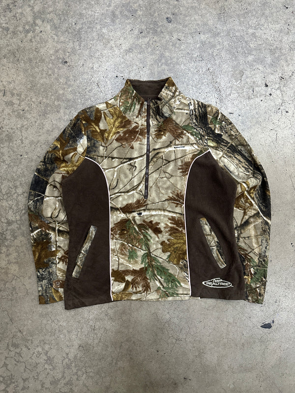 Realtree Camo Quarter Zip Fleece (Woman Size)