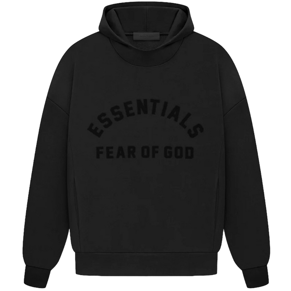 Fear of God Essentials Jet Black Hoodie